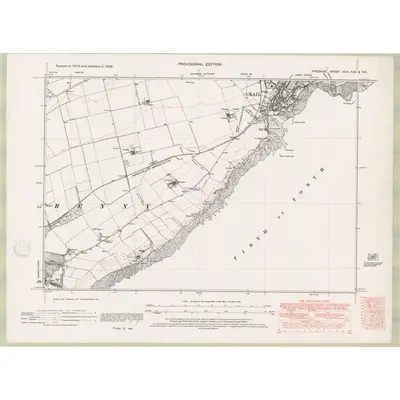 1938 Map of Fife and Kinross Sheet XXIII.NW & NE