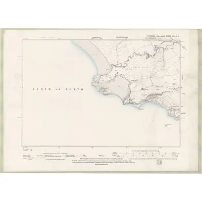 1893 Map of Fife and Kinross Sheet XXIX.NE, 1896 Print