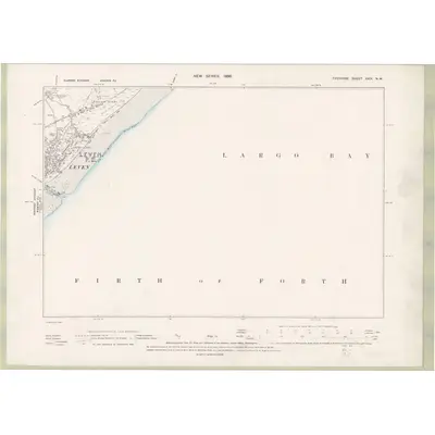 1893 Map of Fife and Kinross Sheet XXIX.NW, 1896 Print