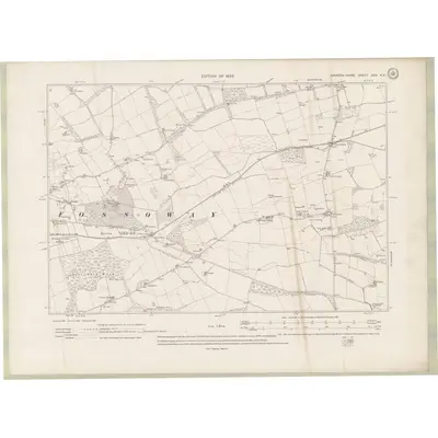 1913 Map of Fife and Kinross Sheet XXV.NE, 1920 Print