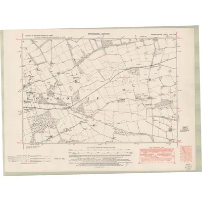 1946 Map of Fife and Kinross Sheet XXV.NE, 1951 Print