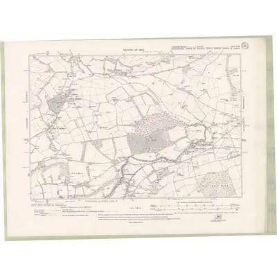 1913 Map of Fife and Kinross Sheet XXV.NW, 1920 Print