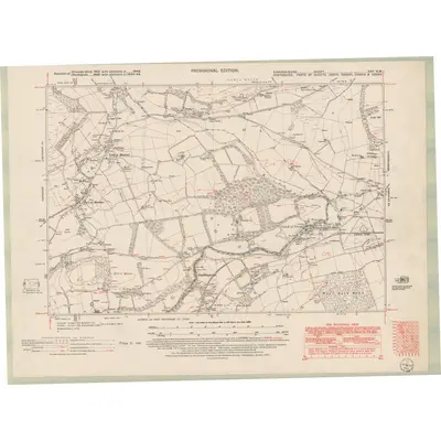 1946 Map of Fife and Kinross Sheet XXV.NW, 1951 Print
