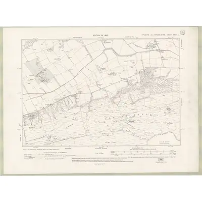 1914 Map of Fife and Kinross Sheet XXV.SE, 1920 Print