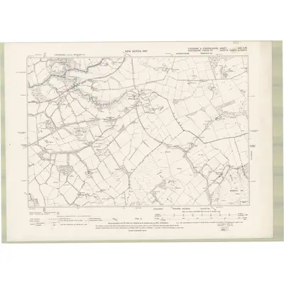 1894 Map of Fife and Kinross Sheet XXV.SW, 1897 Print