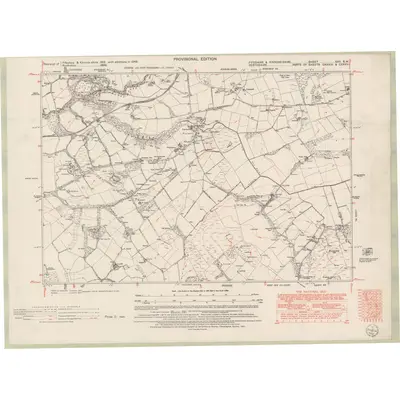 1948 Map of Fife and Kinross Sheet XXV.SW, 1951 Print