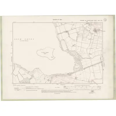1913 Map of Fife and Kinross Sheet XXVI.NE, 1920 Print