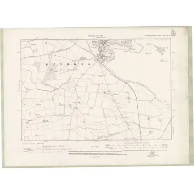 1913 Map of Fife and Kinross Sheet XXVI.NW, 1921 Print