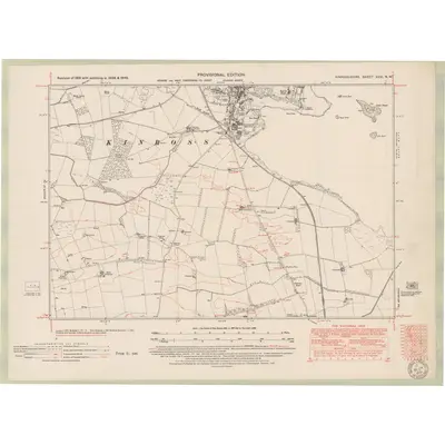 1946 Map of Fife and Kinross Sheet XXVI.NW, 1951 Print