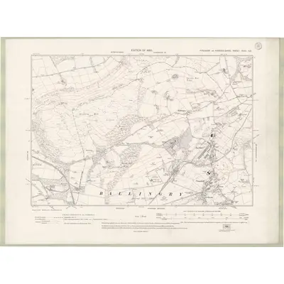 1913 Map of Fife and Kinross Sheet XXVI.SE, 1920 Print