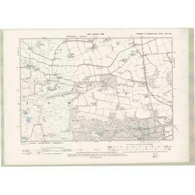 1894 Map of Fife and Kinross Sheet XXVI.SW, 1896 Print