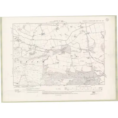 1914 Map of Fife and Kinross Sheet XXVI.SW, 1920 Print