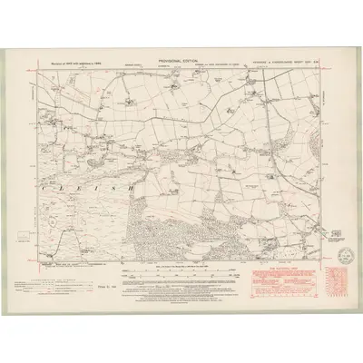 1946 Map of Fife and Kinross Sheet XXVI.SW, 1951 Print