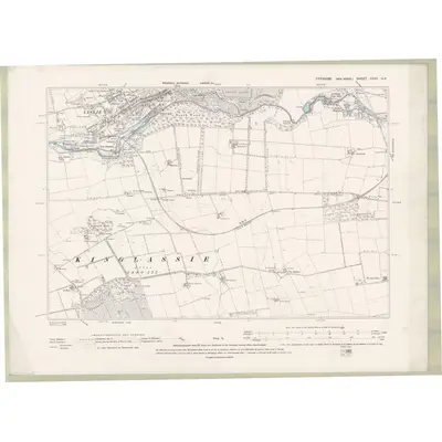 1894 Map of Fife and Kinross Sheet XXVII.NE, 1896 Print