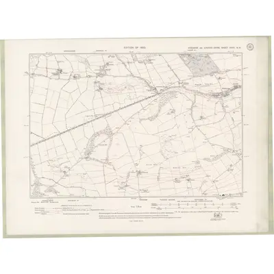 1913 Map of Fife and Kinross Sheet XXVII.NW, 1920 Print