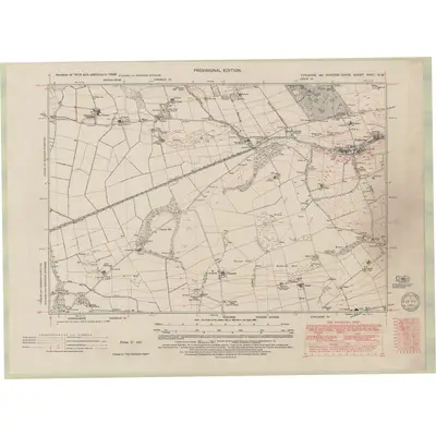 1938 Map of Fife and Kinross Sheet XXVII.NW, 1949 Print