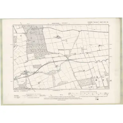 1894 Map of Fife and Kinross Sheet XXVII.SE, 1896 Print