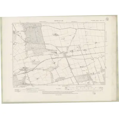 1913 Map of Fife and Kinross Sheet XXVII.SE, 1919 Print