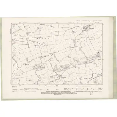 1894 Map of Fife and Kinross Sheet XXVII.SW, 1896 Print