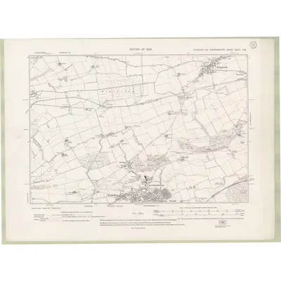 1913 Map of Fife and Kinross Sheet XXVII.SW, 1920 Print