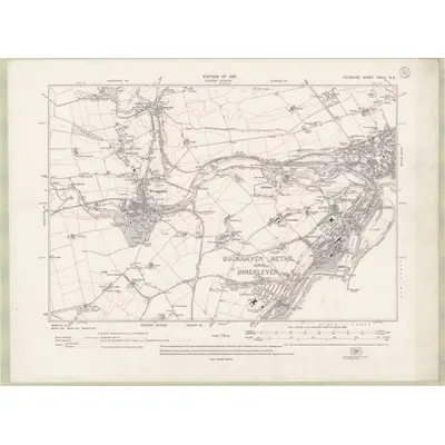 1913 Map of Fife and Kinross Sheet XXVIII.NE, 1921 Print