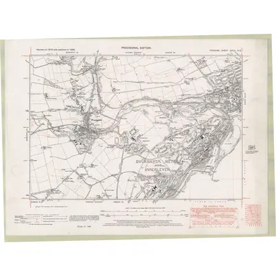 1938 Map of Fife and Kinross Sheet XXVIII.NE, 1947 Print