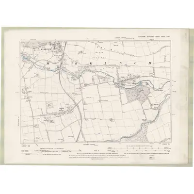 1893 Map of Fife and Kinross Sheet XXVIII.NW, 1896 Print