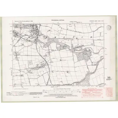 1938 Map of Fife and Kinross Sheet XXVIII.NW, 1947 Print