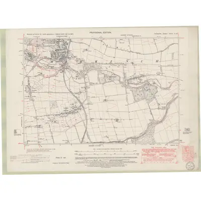 1947 Map of Fife and Kinross Sheet XXVIII.NW, 1949 Print