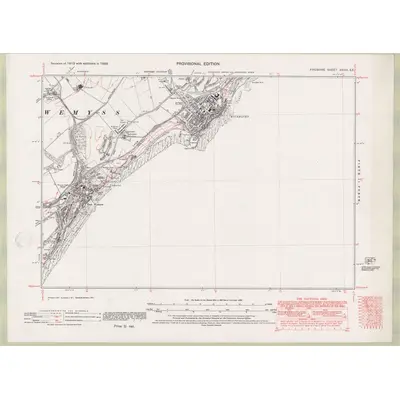 1938 Map of Fife and Kinross Sheet XXVIII.SE, 1947 Print