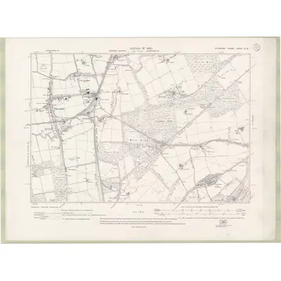 1913 Map of Fife and Kinross Sheet XXVIII.SW, 1920 Print