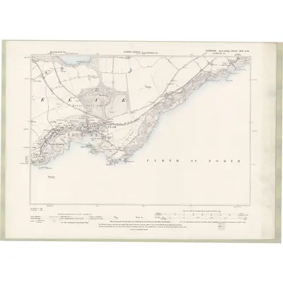 1893 Map of Fife and Kinross Sheet XXX.NW, 1896 Print