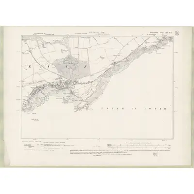 1912 Map of Fife and Kinross Sheet XXX.NW, 1919 Print