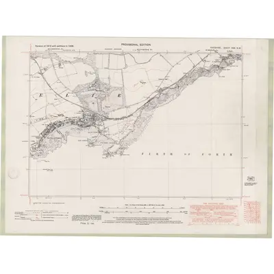 1938 Map of Fife and Kinross Sheet XXX.NW, 1947 Print