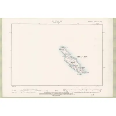 1894 Map of Fife and Kinross Sheet XXXI.NE, 1896 Print