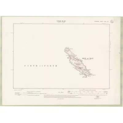 1912 Map of Fife and Kinross Sheet XXXI.NE, 1921 Print