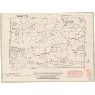 1947 Map of Fife and Kinross Sheet XXXII.NE, 1951 Print