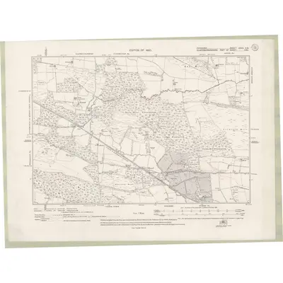 1913 Map of Fife and Kinross Sheet XXXII.SE, 1920 Print