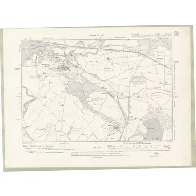 1913 Map of Fife and Kinross Sheet XXXII.SW, 1921 Print