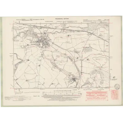 1948 Map of Fife and Kinross Sheet XXXII.SW, 1951 Print
