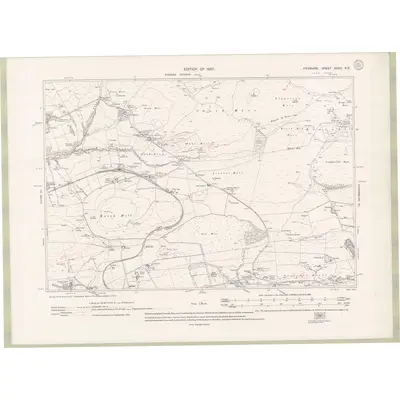1913 Map of Fife and Kinross Sheet XXXIII.NE, 1920 Print