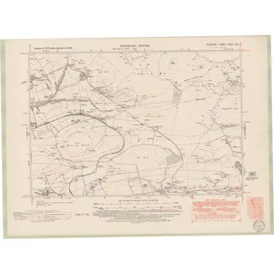 1946 Map of Fife and Kinross Sheet XXXIII.NE, 1951 Print