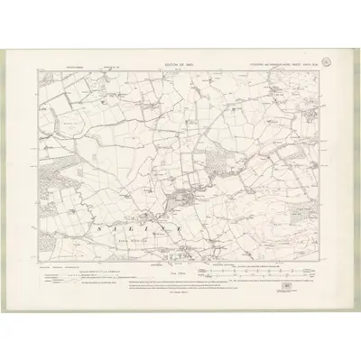 1913 Map of Fife and Kinross Sheet XXXIII.NW, 1920 Print