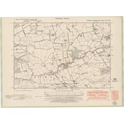 1948 Map of Fife and Kinross Sheet XXXIII.NW, 1951 Print