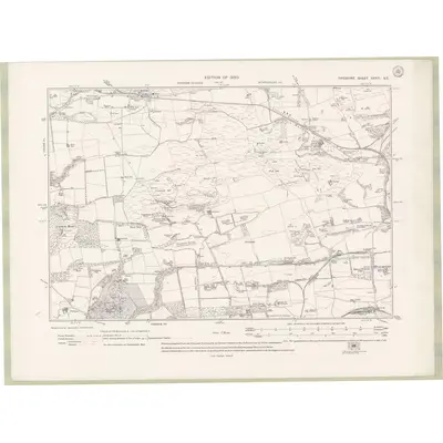 1913 Map of Fife and Kinross Sheet XXXIII.SE, 1920 Print