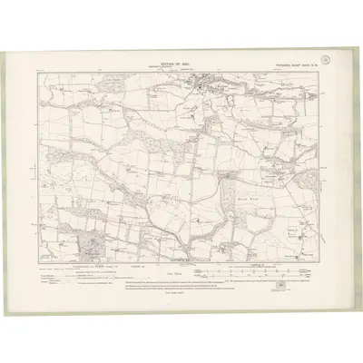 1913 Map of Fife and Kinross Sheet XXXIII.SW, 1920 Print