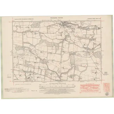 1948 Map of Fife and Kinross Sheet XXXIII.SW, 1951 Print