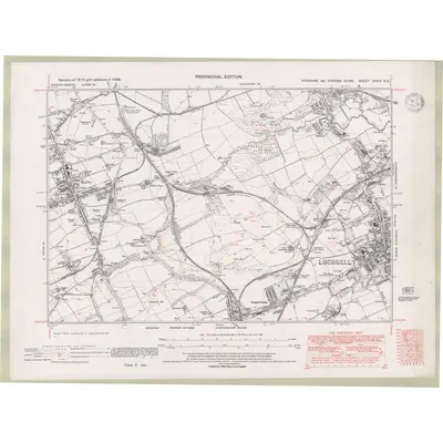 1938 Map of Fife and Kinross Sheet XXXIV.NE, 1947 Print