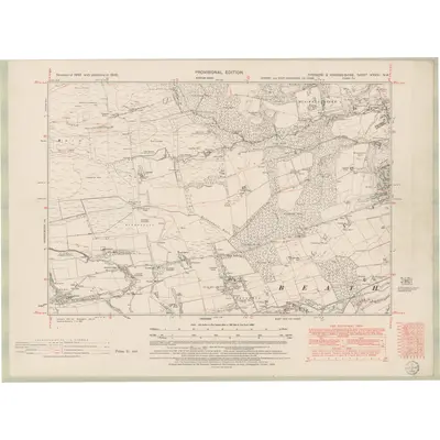 1944 Map of Fife and Kinross Sheet XXXIV.NW, 1952 Print