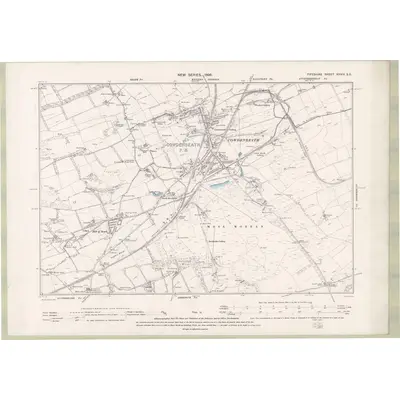 1894 Map of Fife and Kinross Sheet XXXIV.SE, 1896 Print